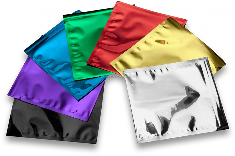 Enveloppes aluminium métallisées colorées