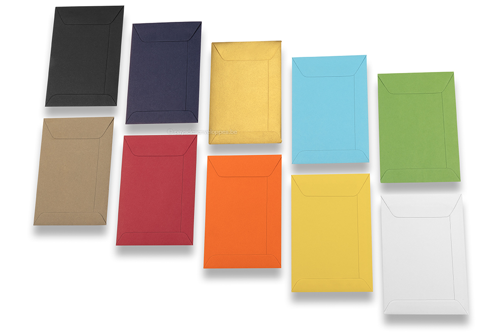 Pochettes en papier kraft couleur