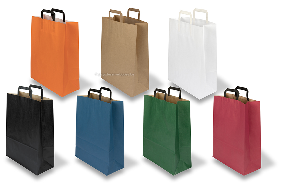 Sacs papier kraft avec anses plates