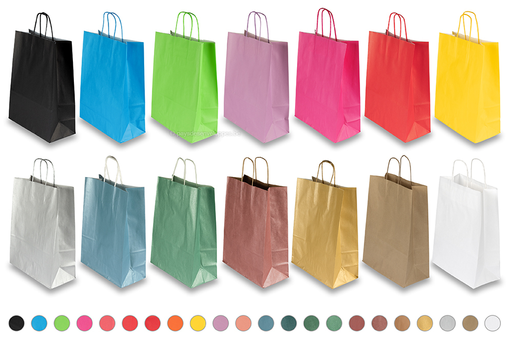 Sacs papier kraft avec anses rondes