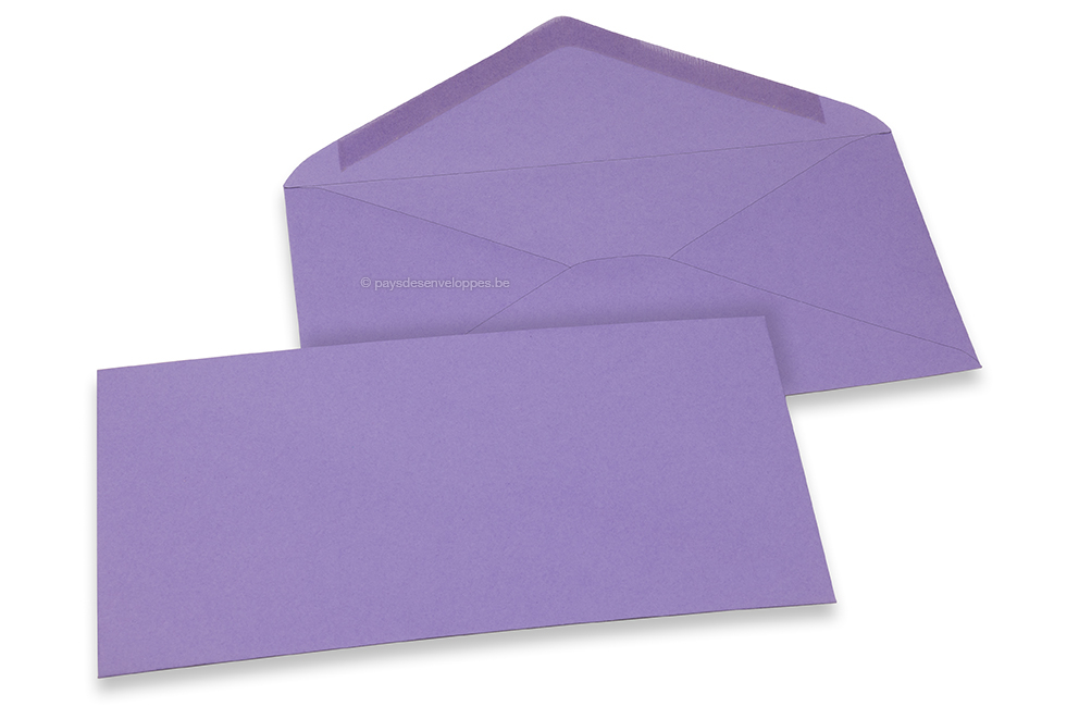 Enveloppes colorées pour cartes de voeux - violet, 110 x 220 mm