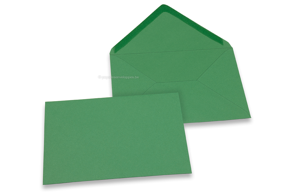 Enveloppes colorées pour cartes de voeux - vert foncé, 114 x 162 mm