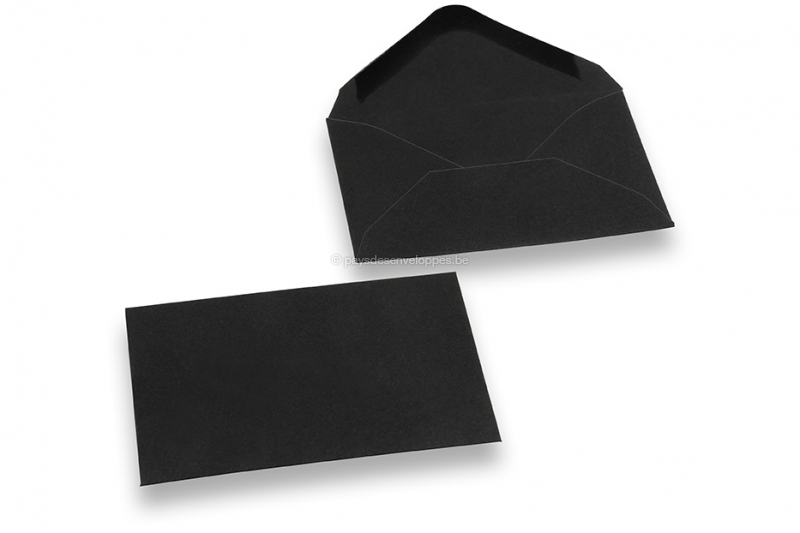 Enveloppes colorées - Noir ~165 x 165 mm, 120 g/qm Velin