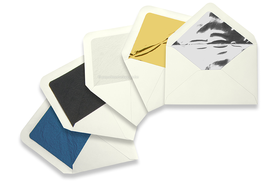 Enveloppes doublées blanc ivoire