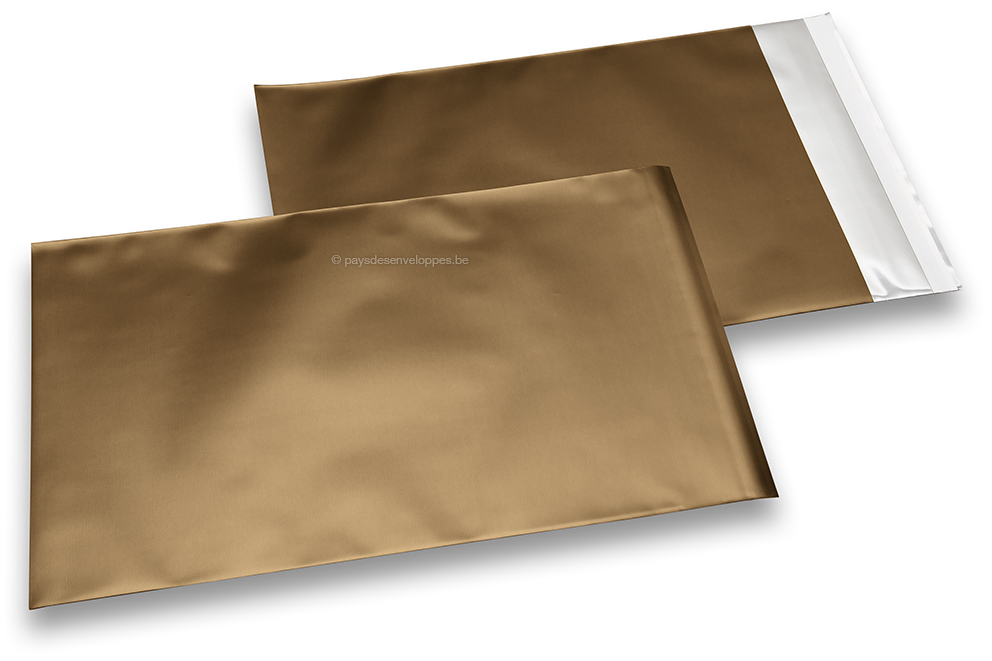 Enveloppes aluminium métallisées mat - bronze 230 x 320 mm