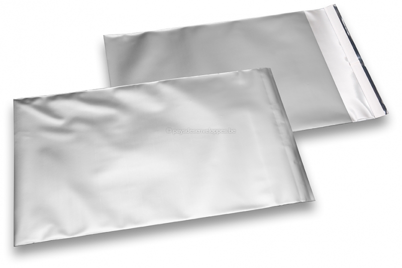 Enveloppes aluminium métallisées mat - argent 230 x 320 mm