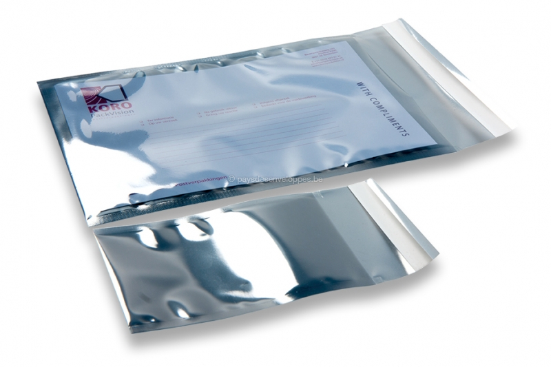 Pochettes plastique translucide argent