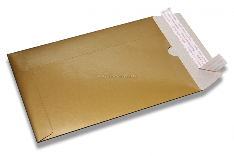 Enveloppes carton brillant - Or