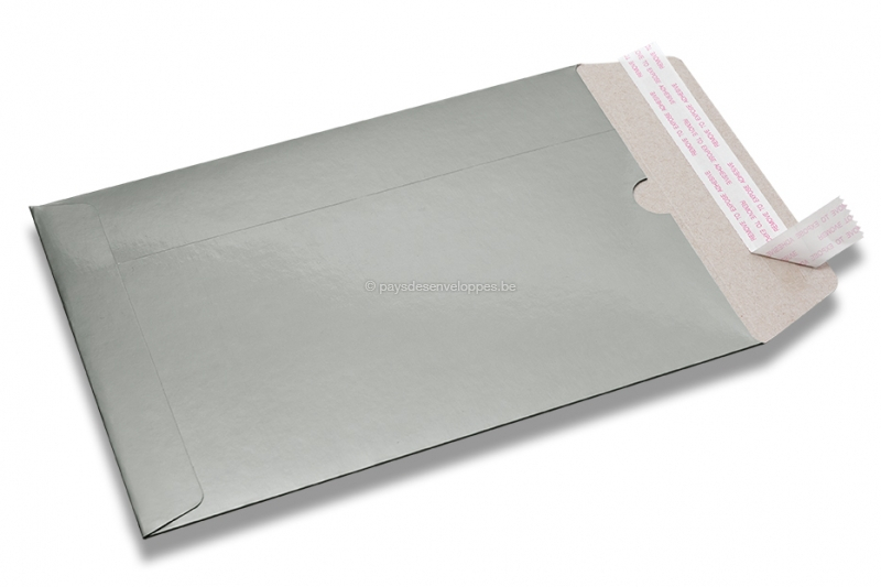 Enveloppes carton brillant - Argent