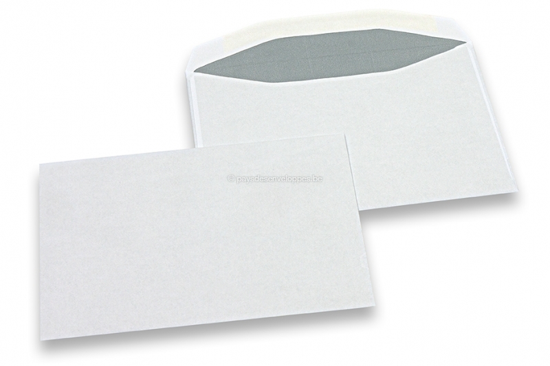 Blanc semi-mat côtelé Original Zerkall 11,4 x 16,2 cm Lot de 50 enveloppes vintage C6 en papier vergé véritable 