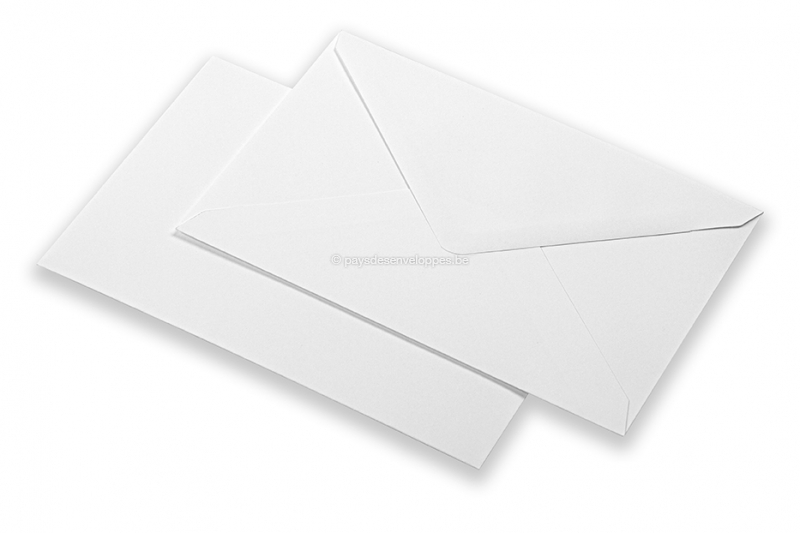 Enveloppes blanches pour cartes de voeux