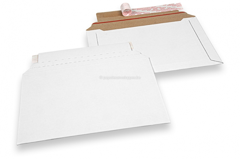 Enveloppes carton ondulé blanc - 190 x 275 mm