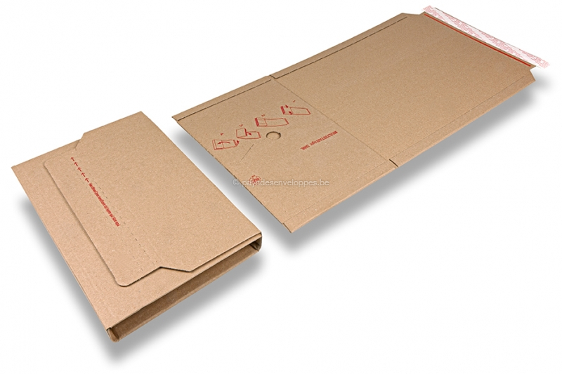 Emballages livres sont livrés à plat - marron