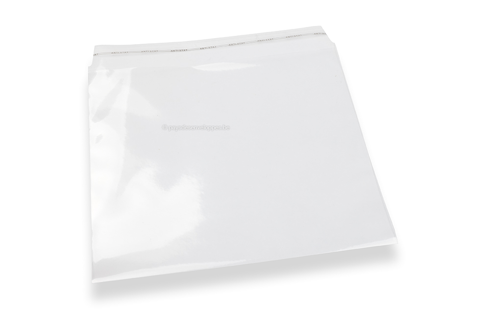 Enveloppes plastique transparentes 220 x 220 mm