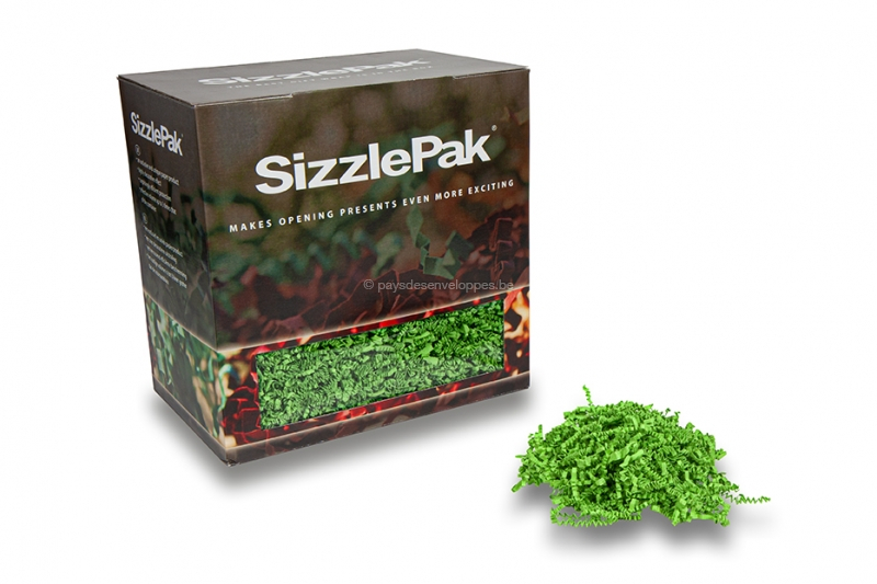 Frisure de Calage SizzlePak - Vert lime (1.25 kg), 80 grs. papier
