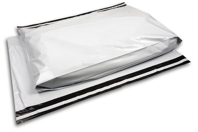 Pochettes plastique opaque avec un soufflet de 100 mm