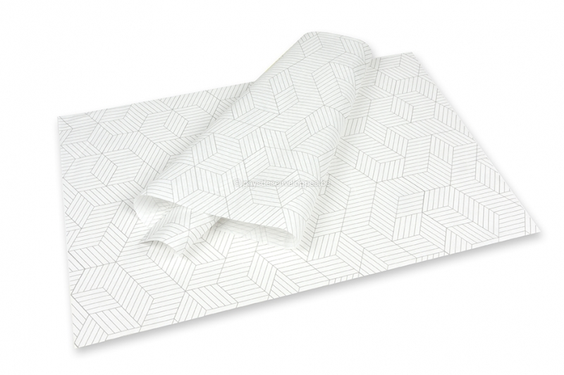 Papier de soie - cubes noires