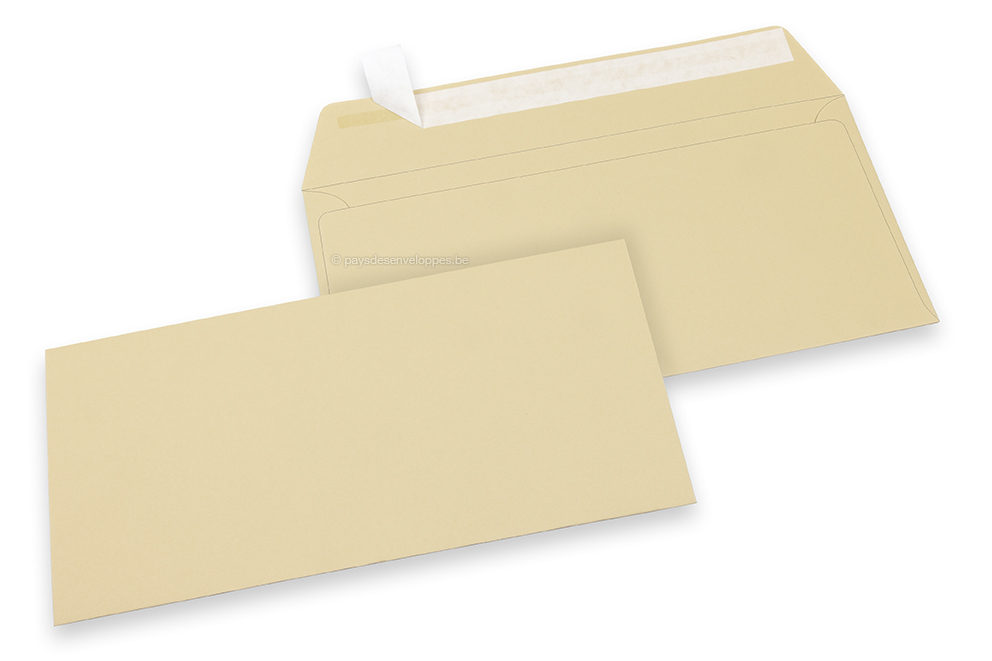 Enveloppes papier colorées - Camel, 110 x 220 mm
