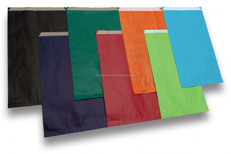 Sachets cadeaux en papier kraft couloré