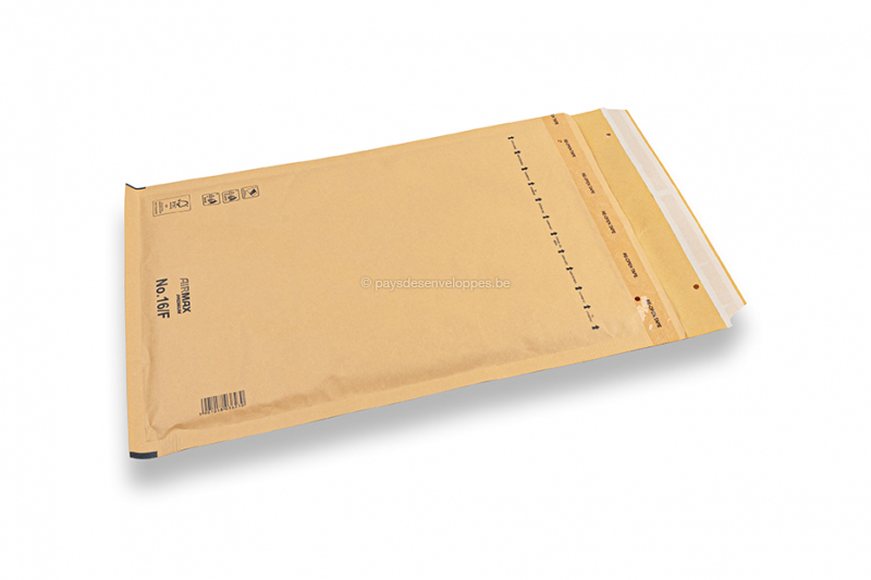 Enveloppes à bulles kraft marron (80 grs.) - 220 x 340 mm (F16)