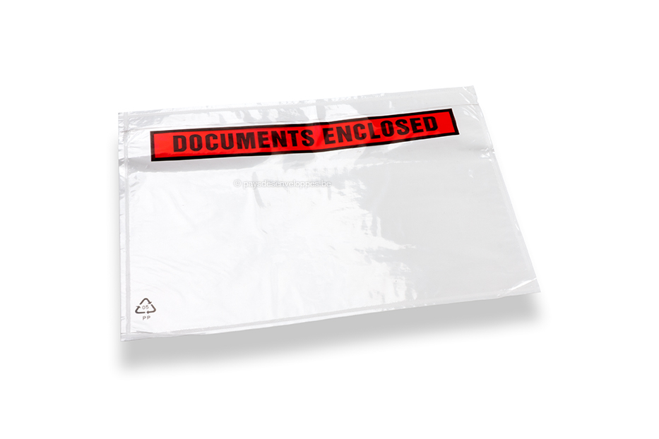 Pochettes porte-documents adhésive avec imprimé - A5, 165 x 225 mm