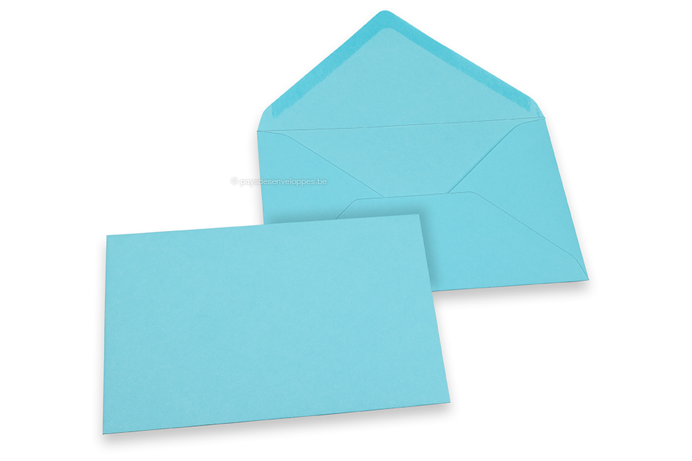 Enveloppes colorées pour cartes de voeux - bleu ciel, 114 x 162 mm