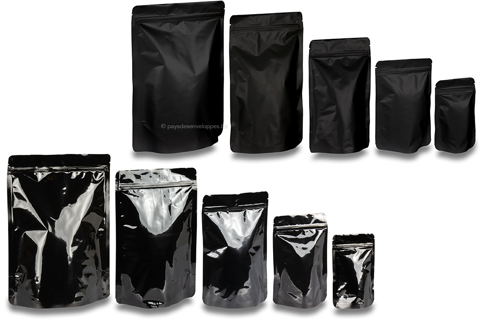 Sachets stand-up noir