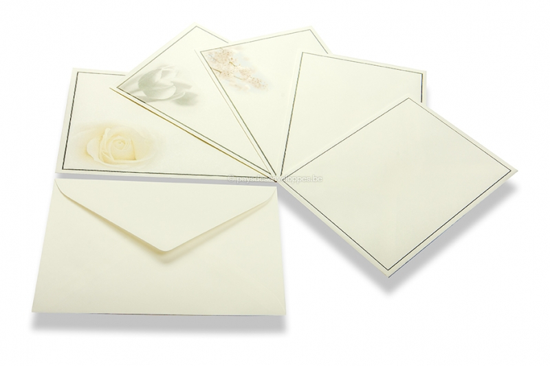 Enveloppes pour faire-part de décès - Toute la collection crème